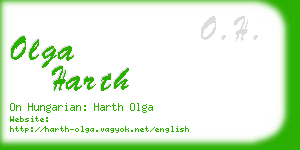 olga harth business card